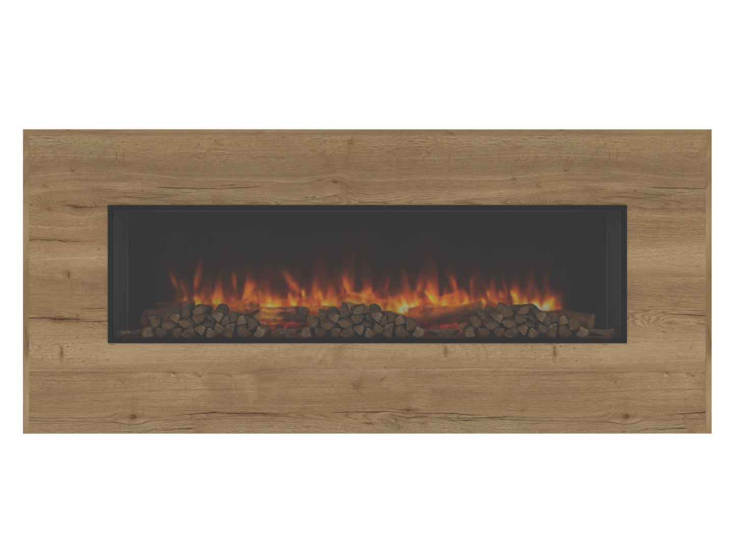 One-Sided Electric Fire Housing Media Wall Unit