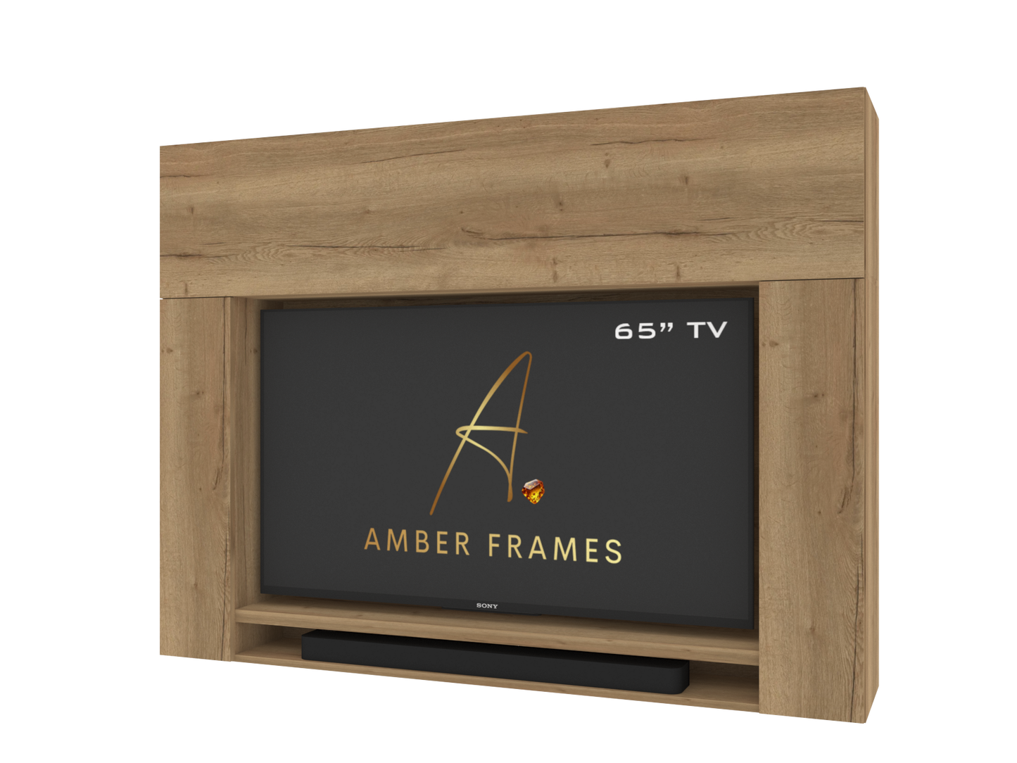 400 TV Housing Unit with Storage and Soundbar Boxing -Mediawall component