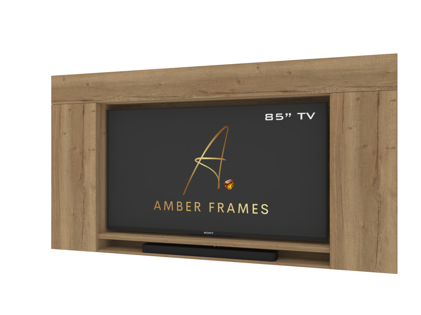400 TV Housing Unit with Storage and Soundbar Boxing -Mediawall component