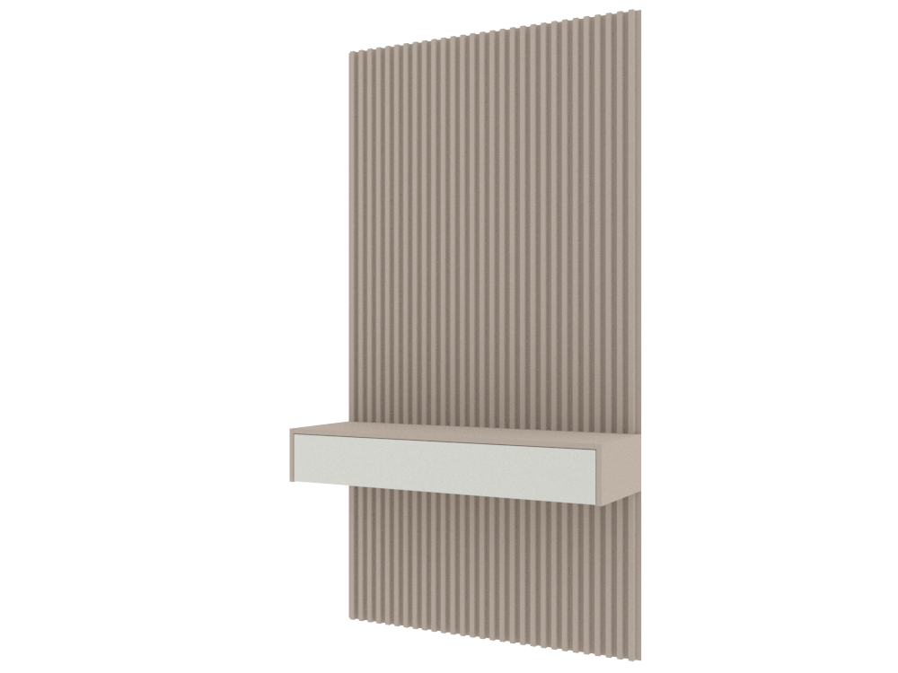 502 Base floating unit with wall panel