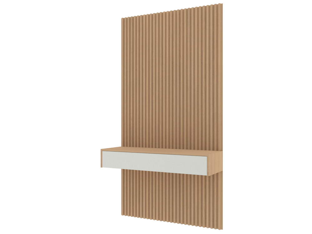 502 Base floating unit with wall panel