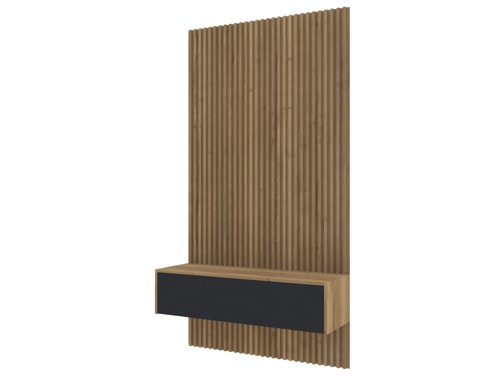 503 Floating table with wall panel