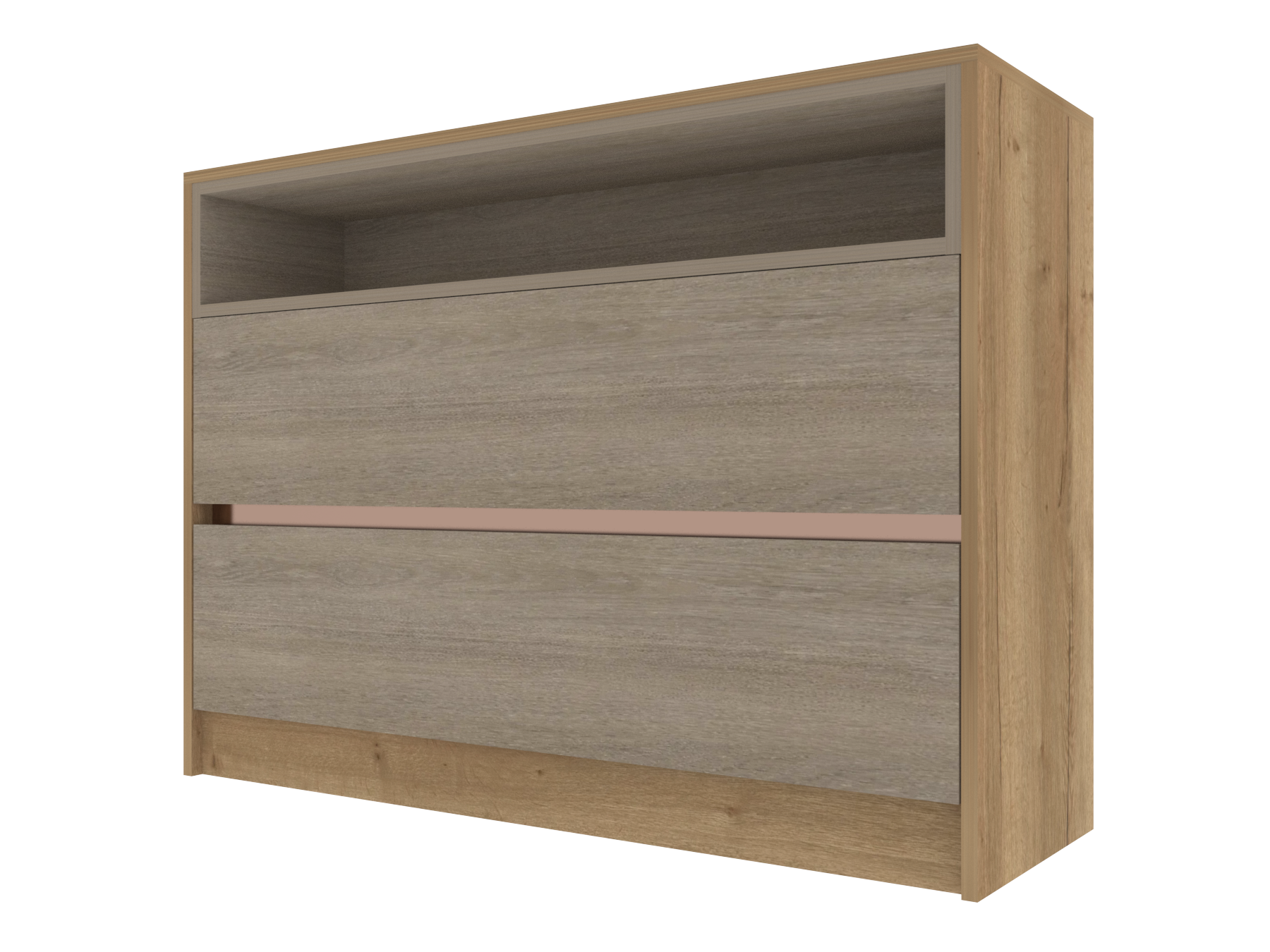 507 2 Base Unit with Drawers and Open Soundbar Shelf H900