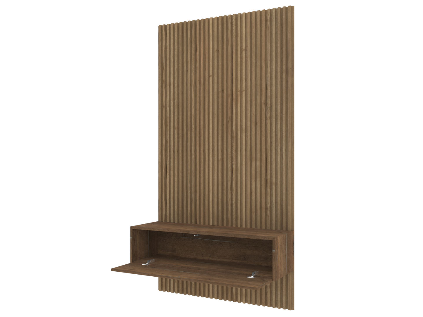 503 Floating table with wall panel