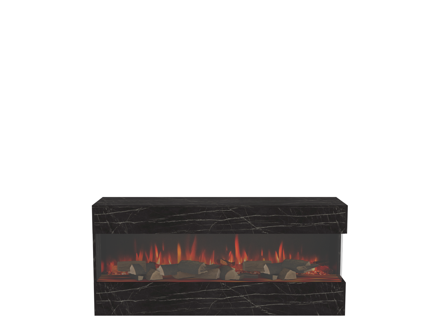 Two-Sided Electric Fire Housing Unit Media Wall Unit - W800 H2400 mm eReflex 55RW - W1000 H2400 mm eReflex 75RW