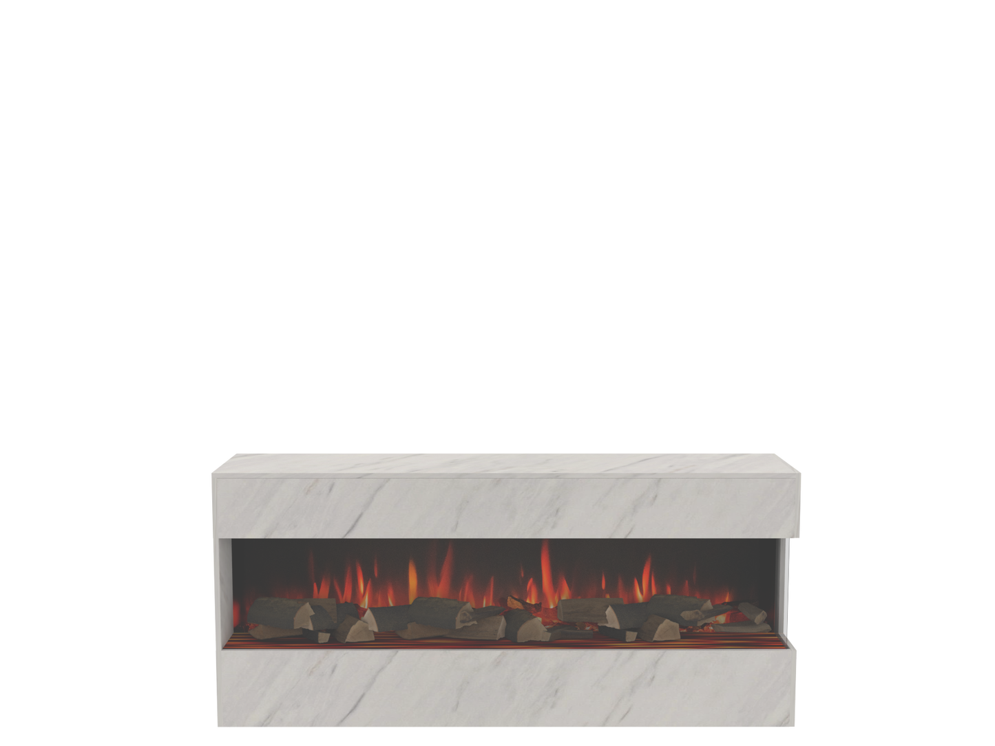 Two-Sided Electric Fire Housing Unit Media Wall Unit - W800 H2400 mm eReflex 55RW - W1000 H2400 mm eReflex 75RW
