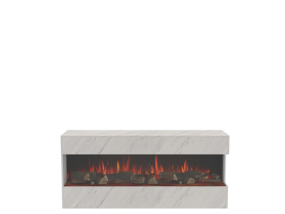 Two-Sided Electric Fire Housing Unit Media Wall Unit - W800 H2400 mm eReflex 55RW - W1000 H2400 mm eReflex 75RW