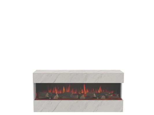 Two-Sided Electric Fire Housing Unit Media Wall Unit - W800 H2400 mm eReflex 55RW - W1000 H2400 mm eReflex 75RW