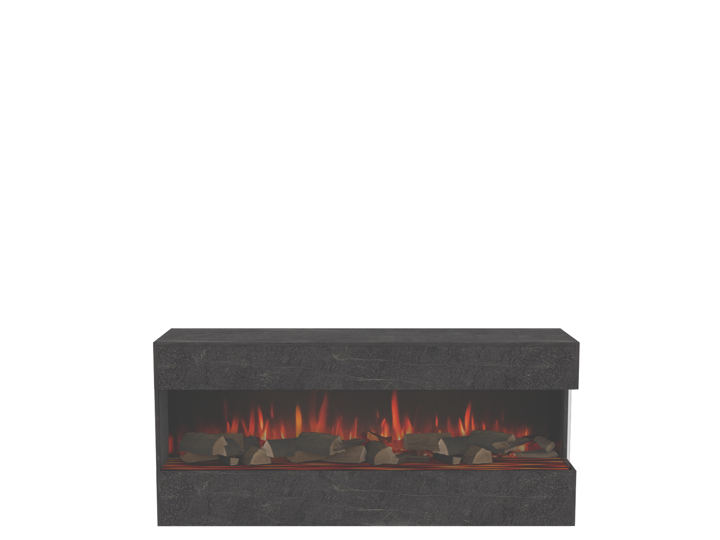 Two-Sided Electric Fire Housing Unit Media Wall Unit - W800 H2400 mm eReflex 55RW - W1000 H2400 mm eReflex 75RW