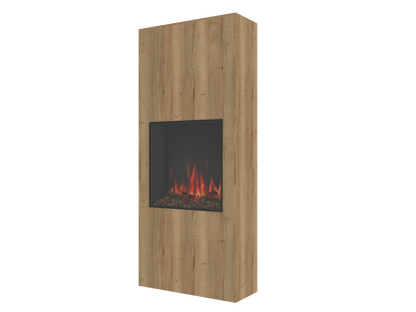 One-Sided Electric Fire Housing Media Wall Unit