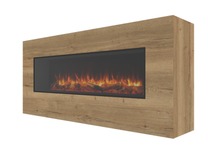 One-Sided Electric Fire Housing Media Wall Unit