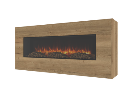 One-Sided Electric Fire Housing Media Wall Unit