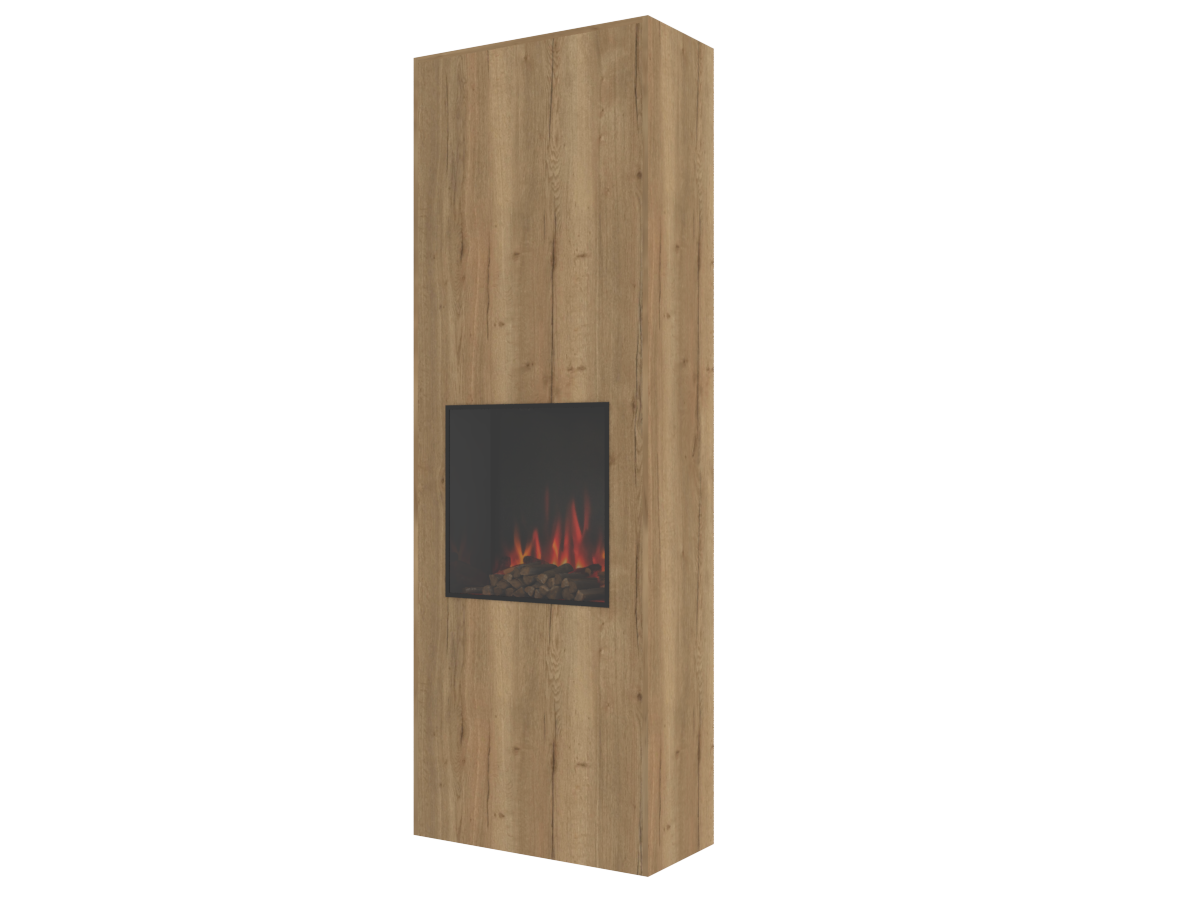 One-Sided Electric Fire Housing Media Wall Unit