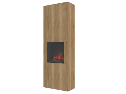 One-Sided Electric Fire Housing Media Wall Unit