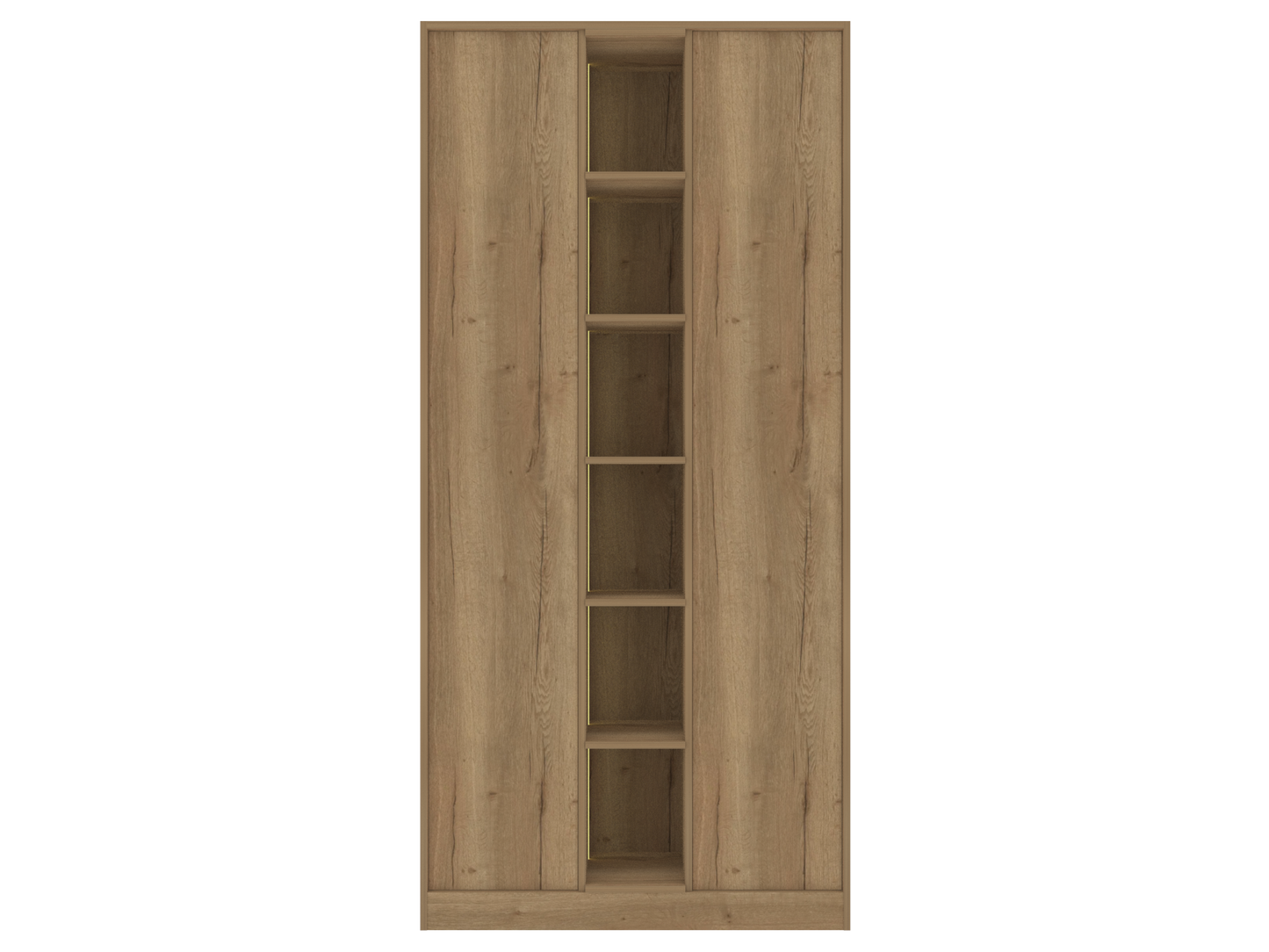 604 Combined Tall Display and Storage Unit with Slab Door