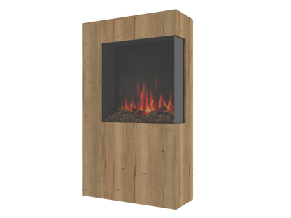 Two-Sided Electric Fire Housing Unit Media Wall Unit