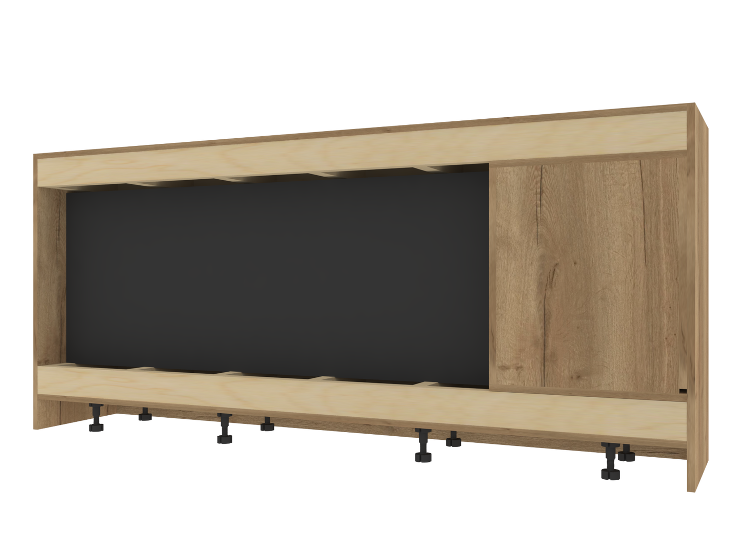 Two-Sided Electric Fire Housing Unit Media Wall Unit