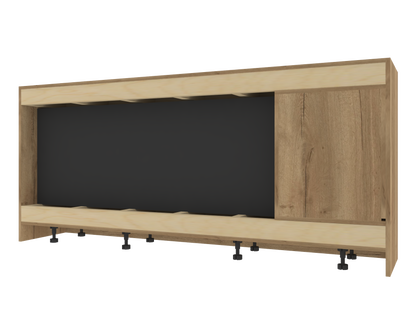 Two-Sided Electric Fire Housing Unit Media Wall Unit