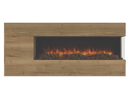 Two-Sided Electric Fire Housing Unit Media Wall Unit