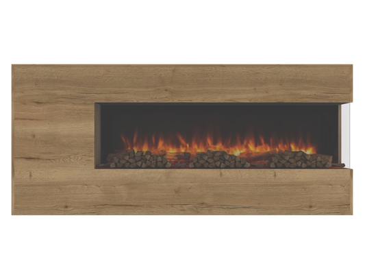 Two-Sided Electric Fire Housing Unit Media Wall Unit