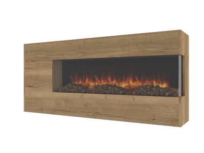 Two-Sided Electric Fire Housing Unit Media Wall Unit