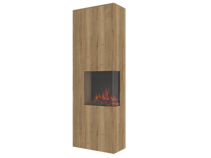 Two-Sided Electric Fire Housing Unit Media Wall Unit