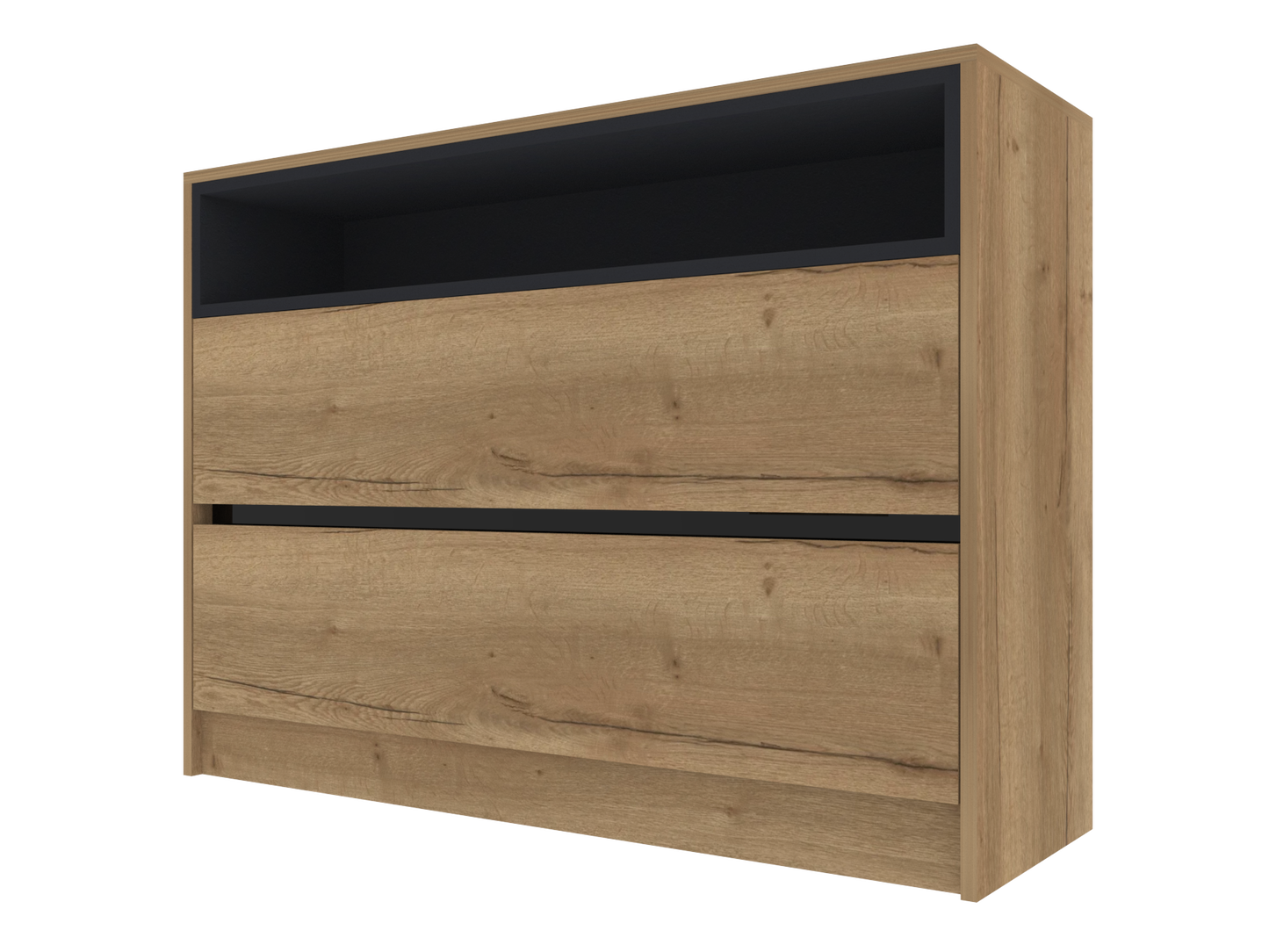 507 2 Base Unit with Drawers and Open Soundbar Shelf H900