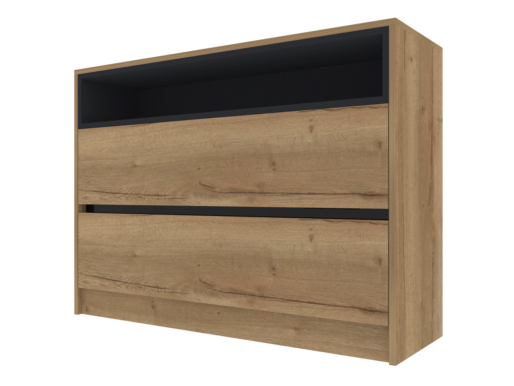 507 2 Base Unit with Drawers and Open Soundbar Shelf H900