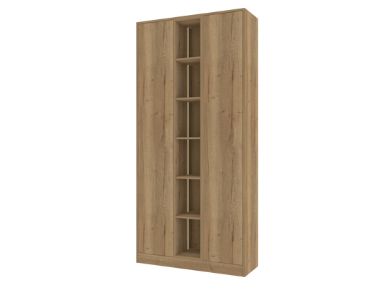604 Combined Tall Display and Storage Unit with Slab Door