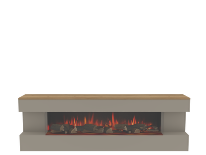 300B Three-Sided RECESED Electric Fire Housing - W2800 H900 mm eReflex 195RW Recessed - W1550 H900 mm eReflex 85RW Recessed