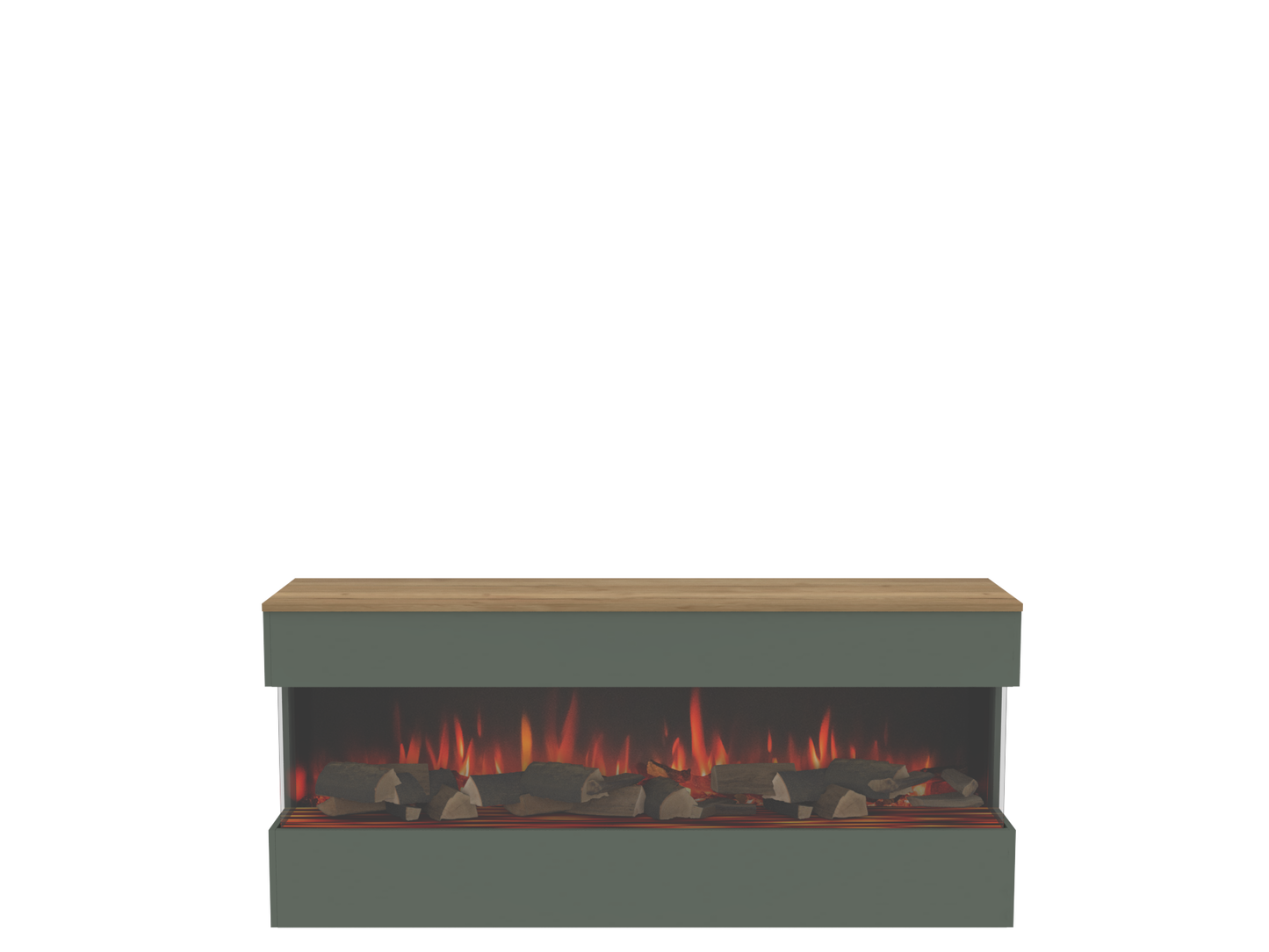 Three-Sided Electric Fire Housing Media Wall Unit - W600 H2400 mm eReflex 55RW - W800 H2400 mm eReflex 75RW