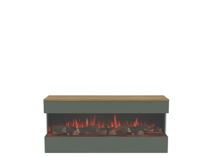 Three-Sided Electric Fire Housing Media Wall Unit - W600 H2400 mm eReflex 55RW - W800 H2400 mm eReflex 75RW