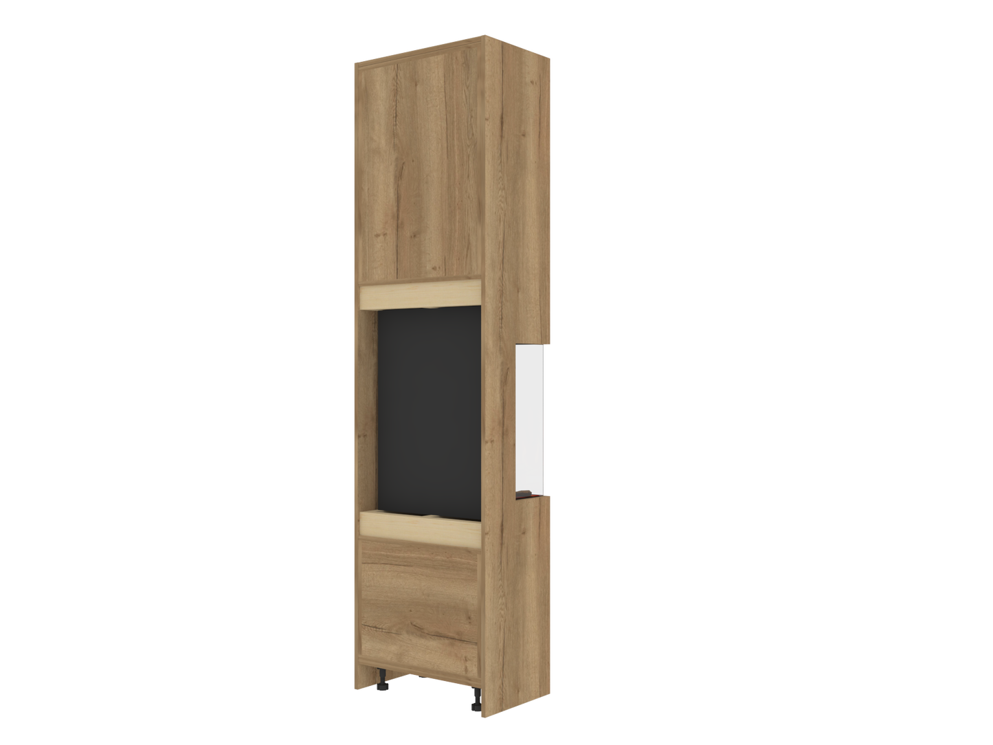 Three-Sided Electric Fire Housing Media Wall Unit