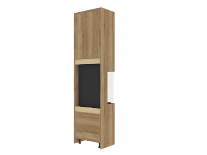Three-Sided Electric Fire Housing Media Wall Unit