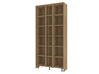 604 Combined Tall Display and Storage Unit with Slab Door