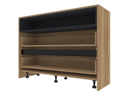 507 2 Base Unit with Drawers and Open Soundbar Shelf H900