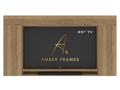 400 TV Housing Unit with Storage and Soundbar Boxing -Mediawall component