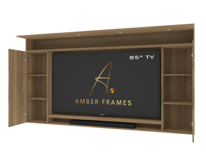 400 TV Housing Unit with Storage and Soundbar Boxing -Mediawall component