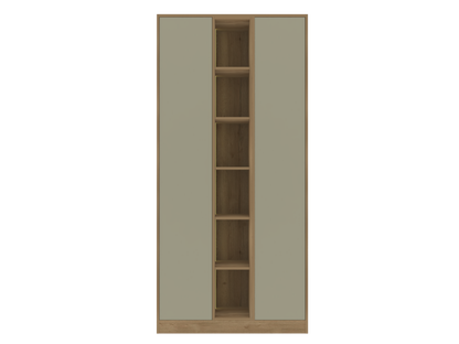 604 Combined Tall Display and Storage Unit with Slab Door