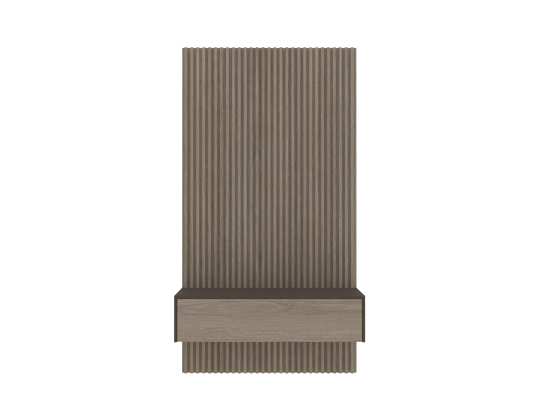 503 Floating table with wall panel