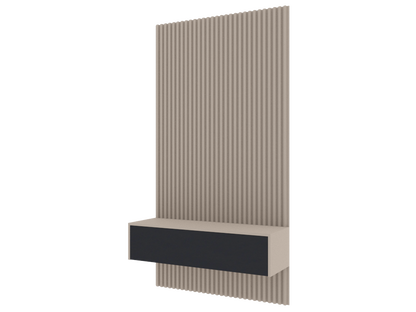 503 Floating table with wall panel