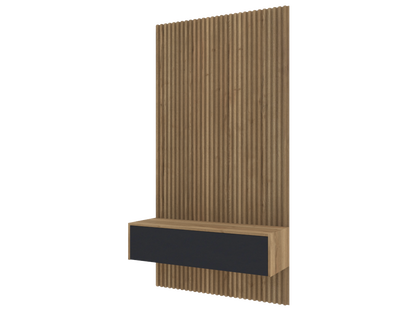 503 Floating table with wall panel