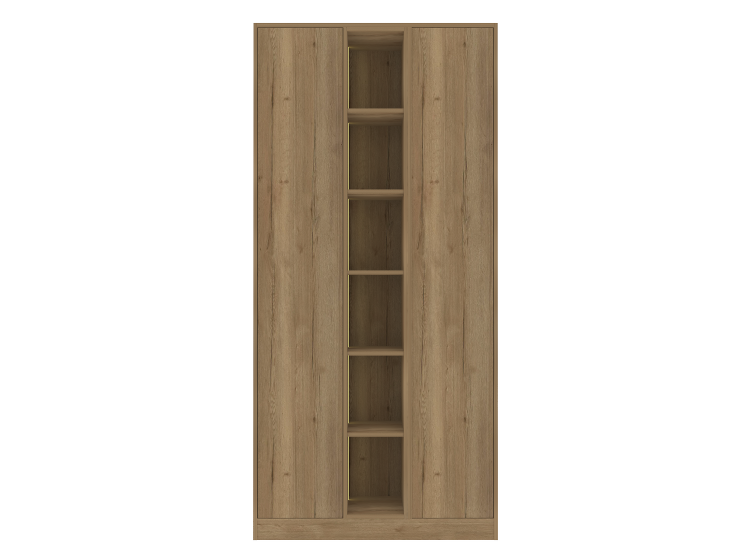 604 Combined Tall Display and Storage Unit with Slab Door