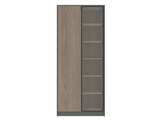605 Combined Tall Display and Storage Unit with Glass Door