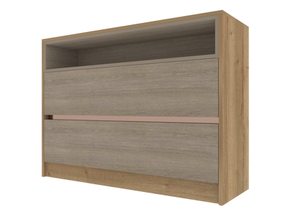 507 2 Base Unit with Drawers and Open Soundbar Shelf H900