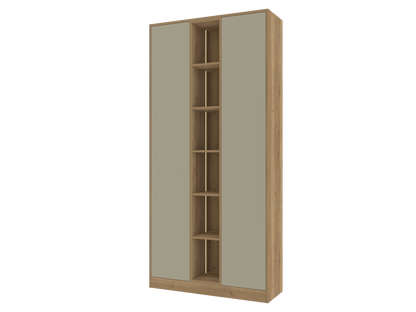 604 Combined Tall Display and Storage Unit with Slab Door