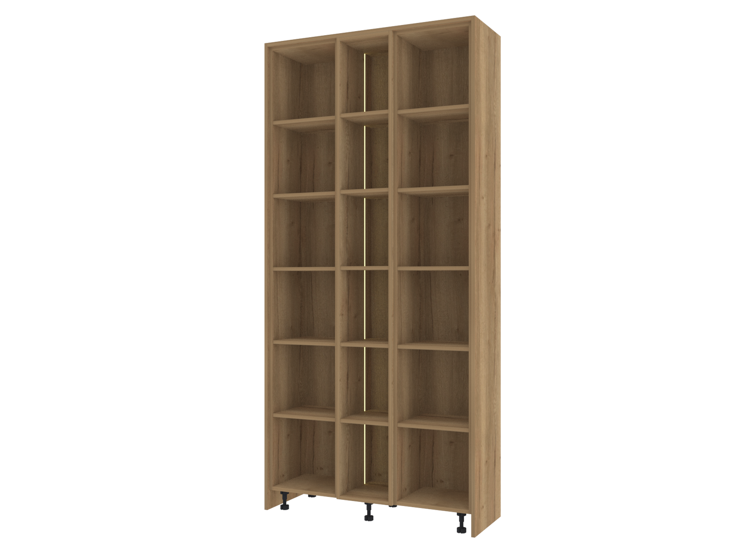604 Combined Tall Display and Storage Unit with Slab Door