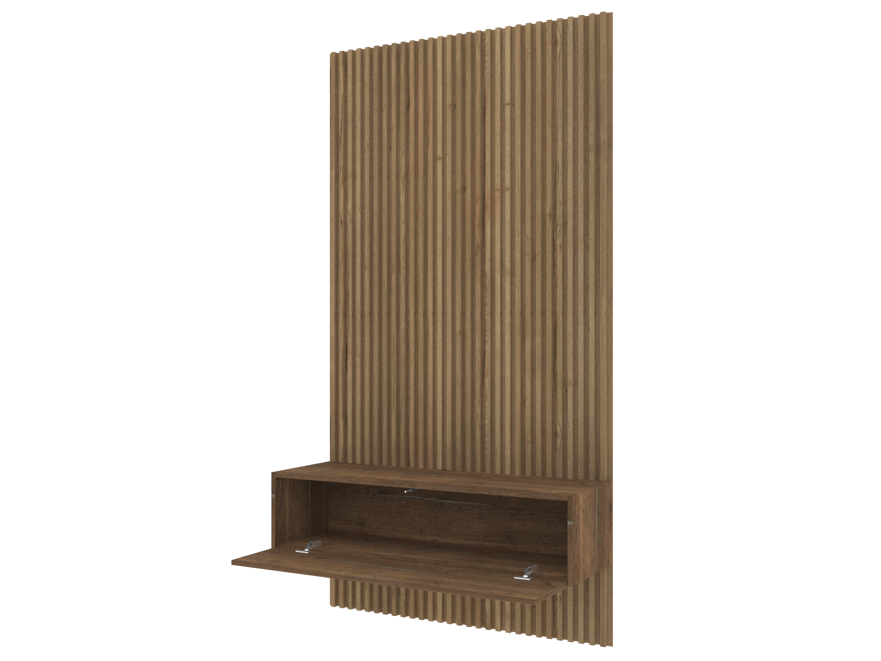 503 Floating table with wall panel