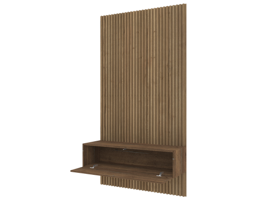 503 Floating table with wall panel