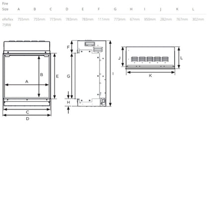 Gazco eReflex 75RW Electric Fire